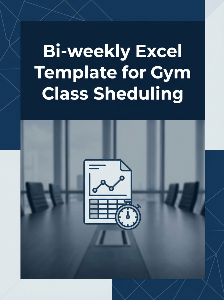 Bi-weekly Excel Template for Gym Class Scheduling