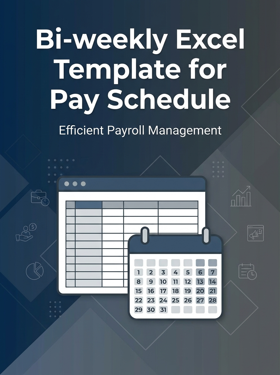 Bi-weekly Excel Template for Pay Schedule