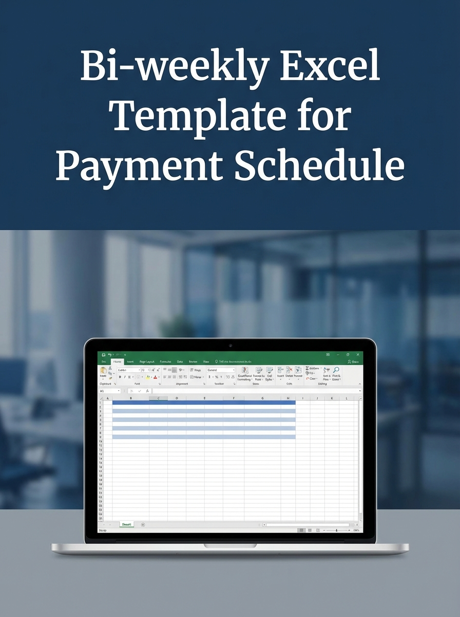 Bi-weekly Excel Template for Payment Schedule