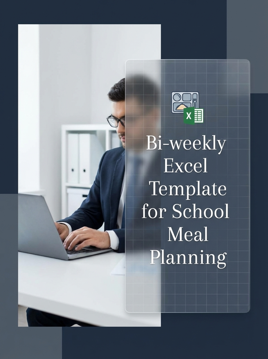 Bi-weekly Excel Template for School Meal Planning