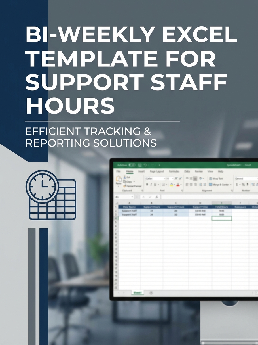 Bi-weekly Excel Template for Support Staff Hours