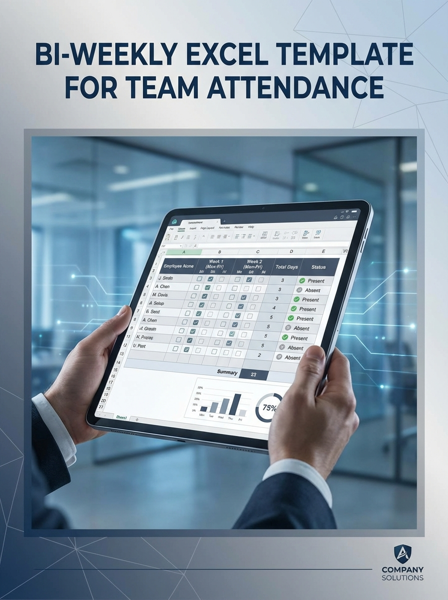 Bi-weekly Excel Template for Team Attendance