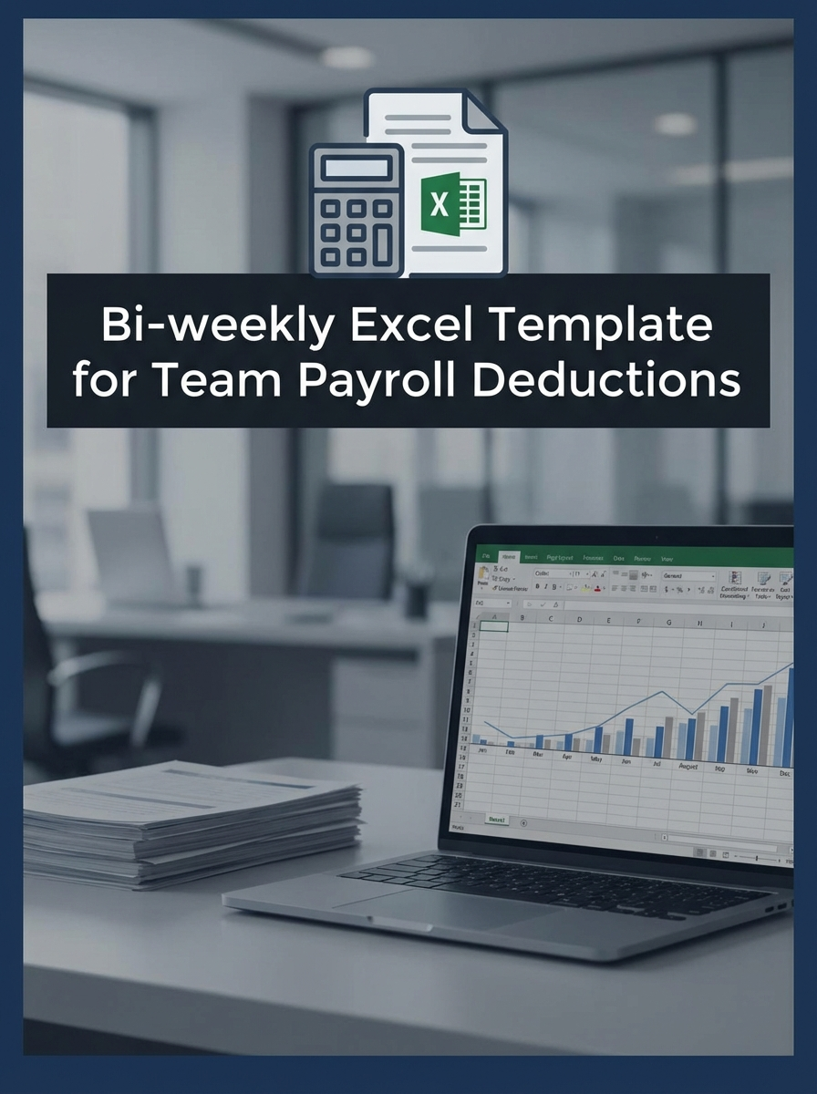 Bi-weekly Excel Template for Team Payroll Deductions