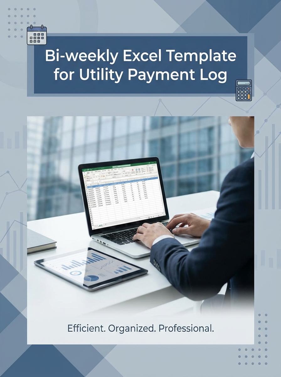 Bi-weekly Excel Template for Utility Payment Log