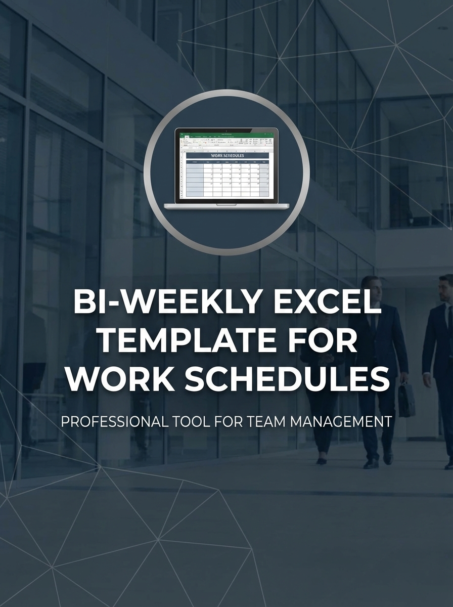 Bi-weekly Excel Template for Work Schedules