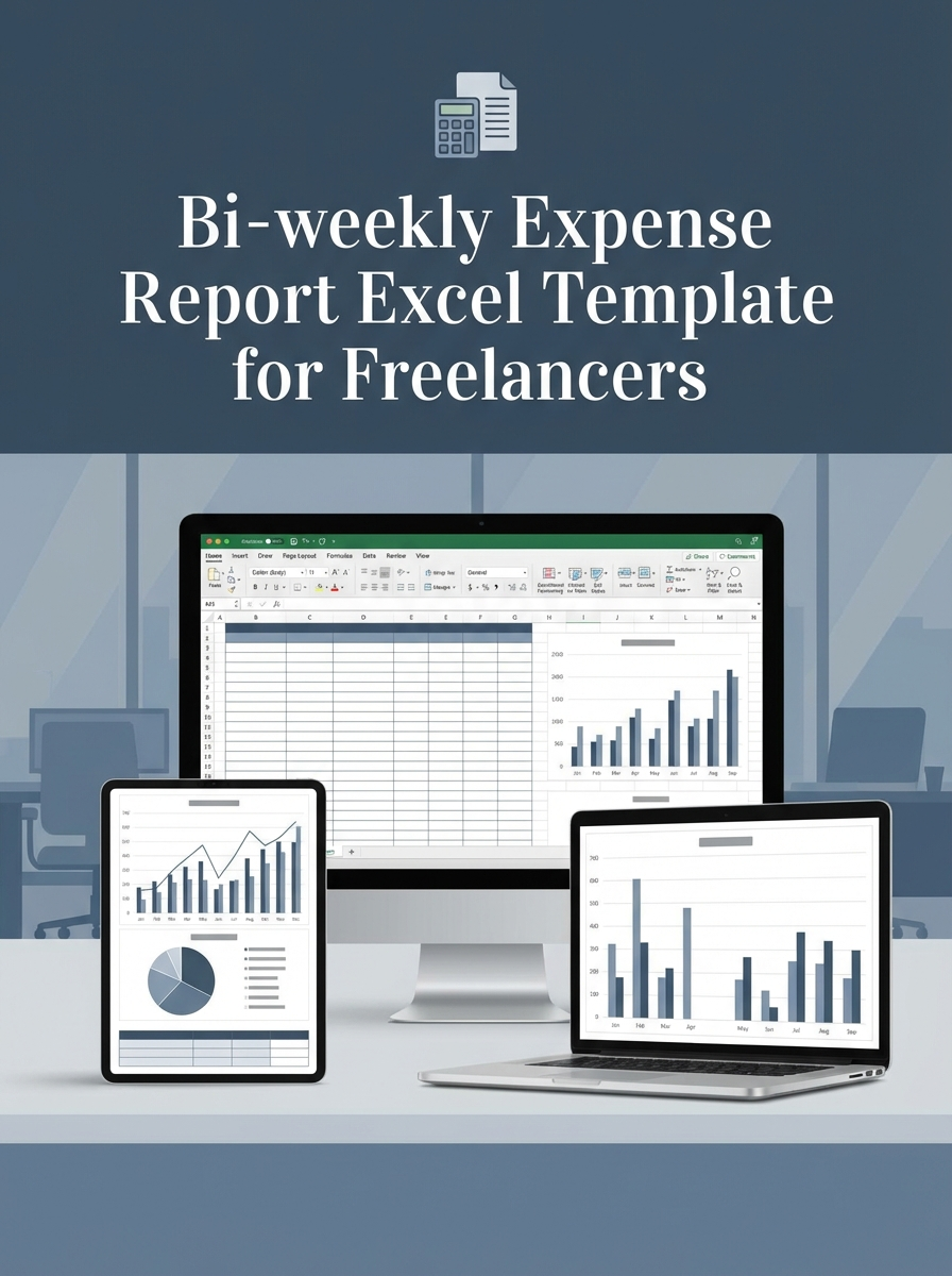 Bi-weekly Expense Report Excel Template for Freelancers