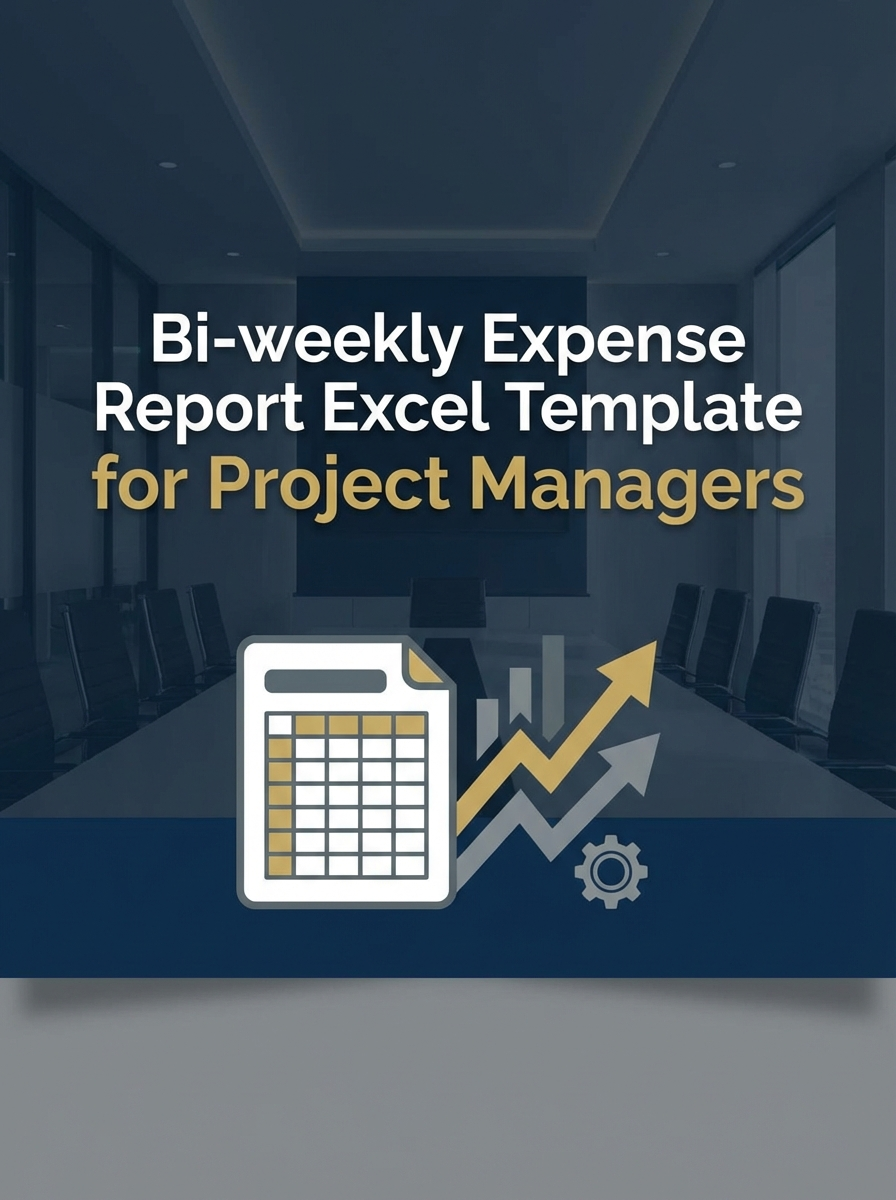 Bi-weekly Expense Report Excel Template for Project Managers