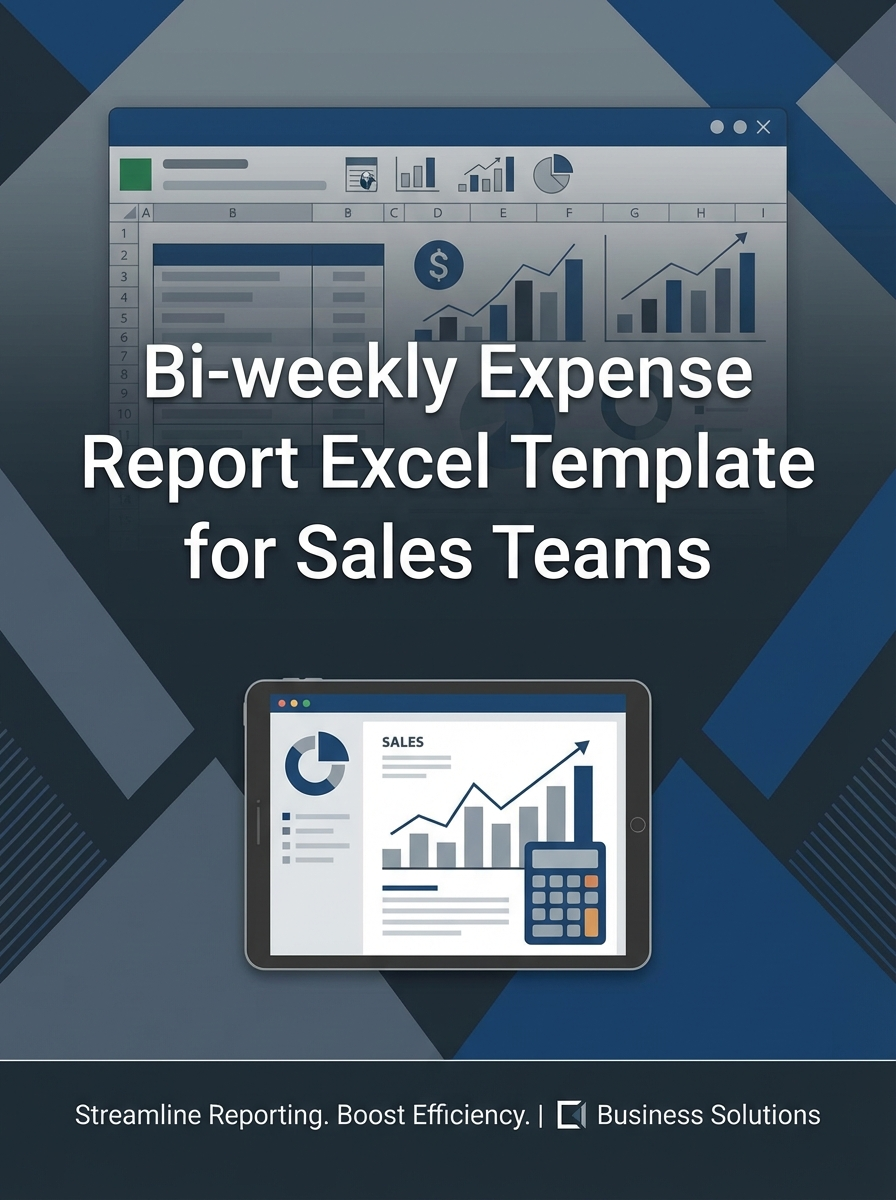 Bi-weekly Expense Report Excel Template for Sales Teams