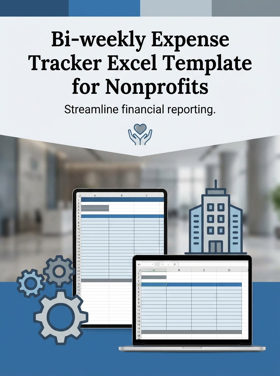 Bi-weekly Expense Tracker Excel Template for Nonprofits