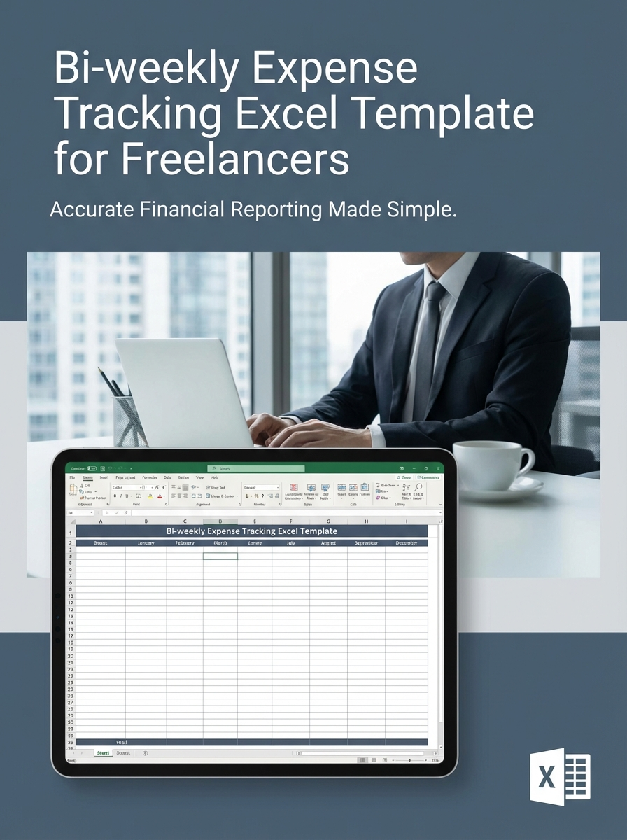 Bi-weekly Expense Tracking Excel Template for Freelancers