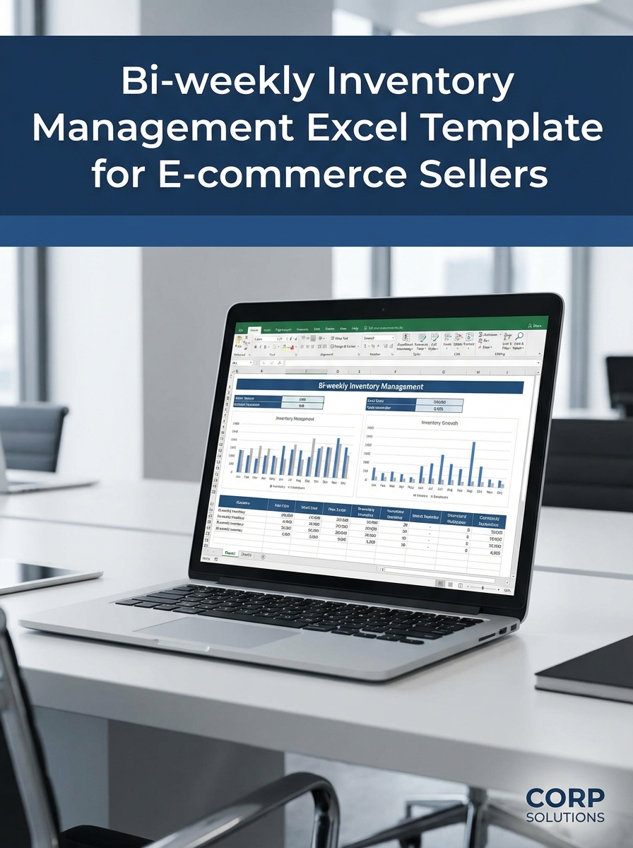 Bi-weekly Inventory Management Excel Template for E-commerce Sellers