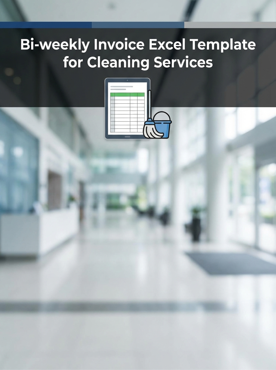 Bi-weekly Invoice Excel Template for Cleaning Services