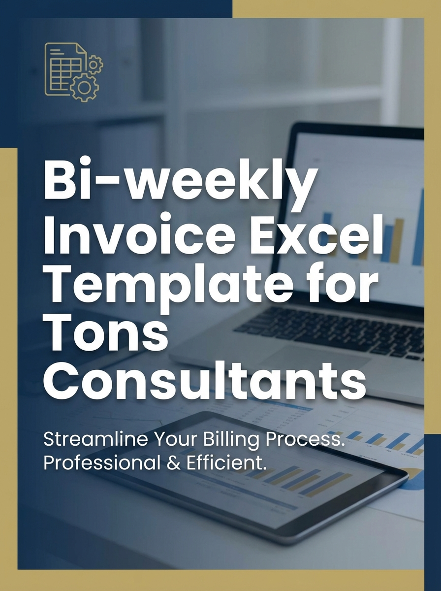 Bi-weekly Invoice Excel Template for Consultants