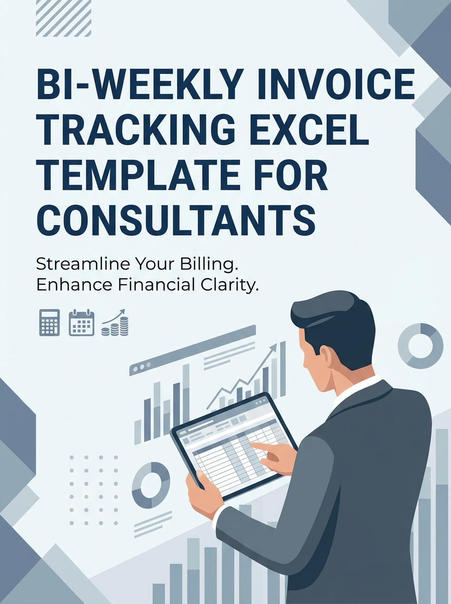 Bi-weekly Invoice Tracking Excel Template for Consultants