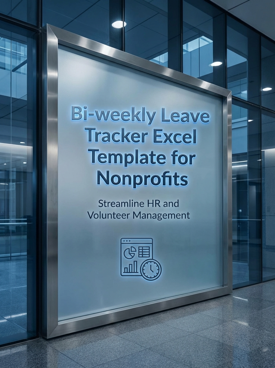 Bi-weekly Leave Tracker Excel Template for Nonprofits