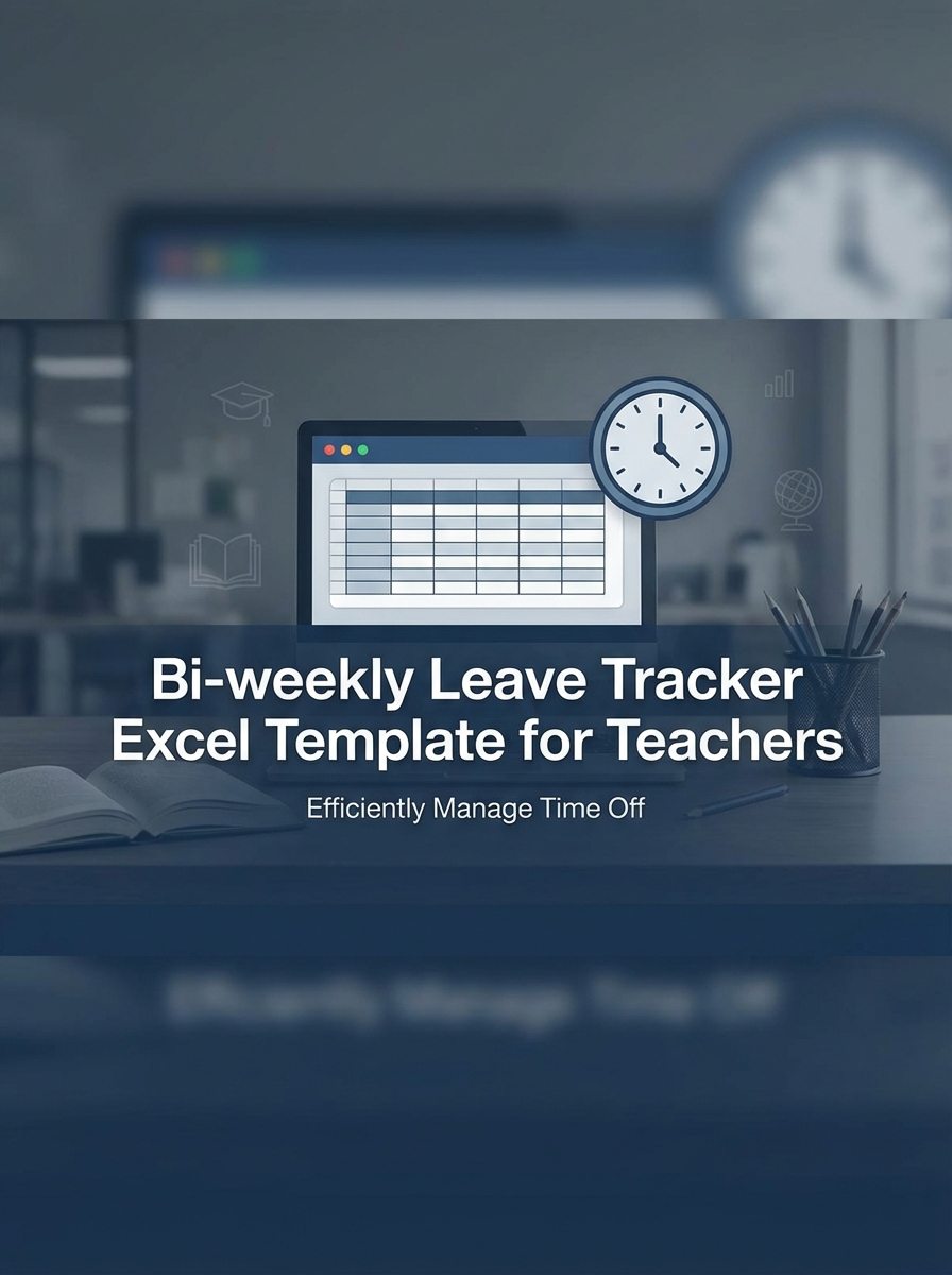 Bi-weekly Leave Tracker Excel Template for Teachers