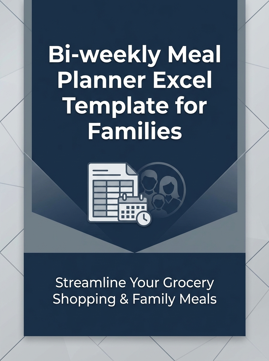Bi-weekly Meal Planner Excel Template for Families