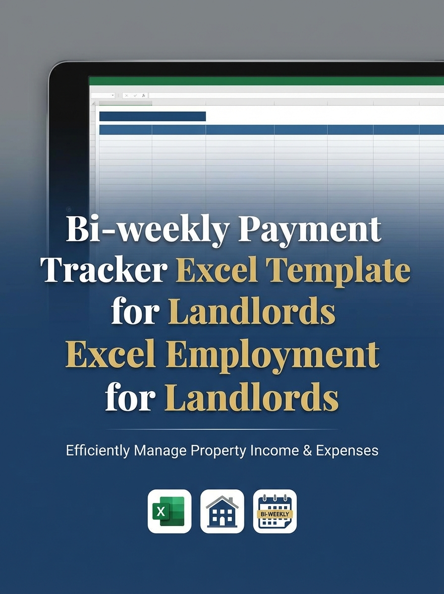 Bi-weekly Payment Tracker Excel Template for Landlords