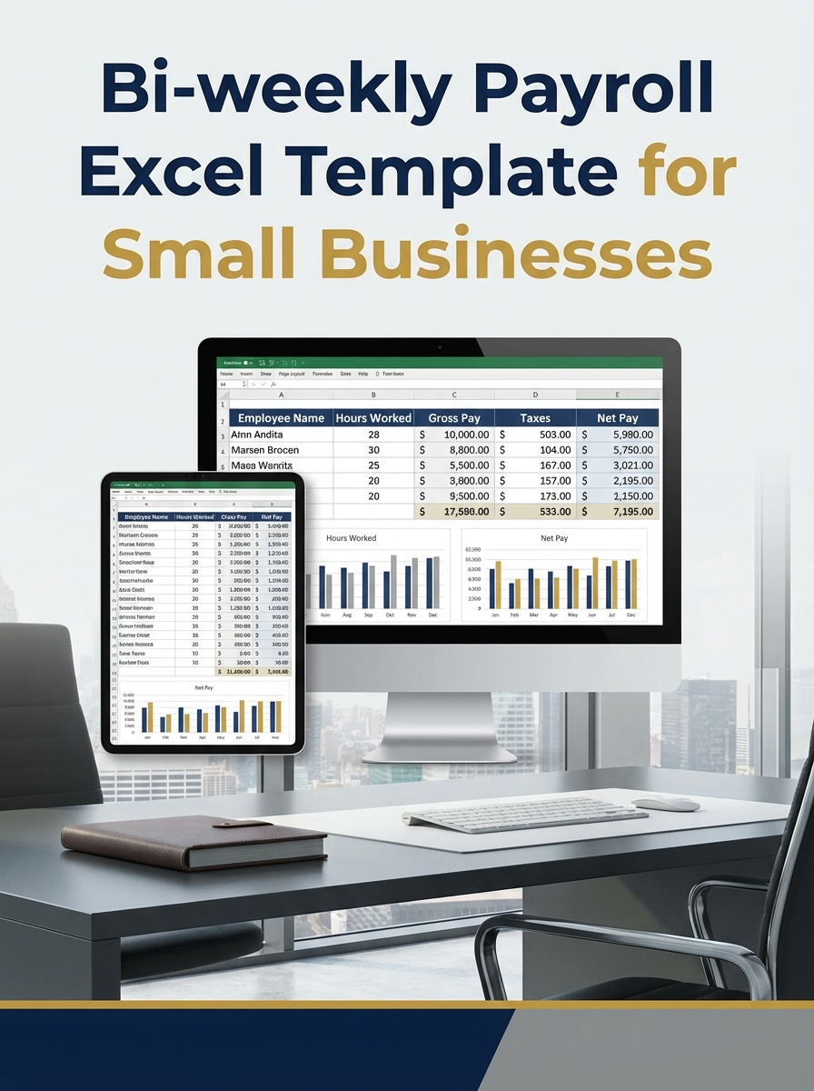 Bi-weekly Payroll Excel Template for Small Businesses
