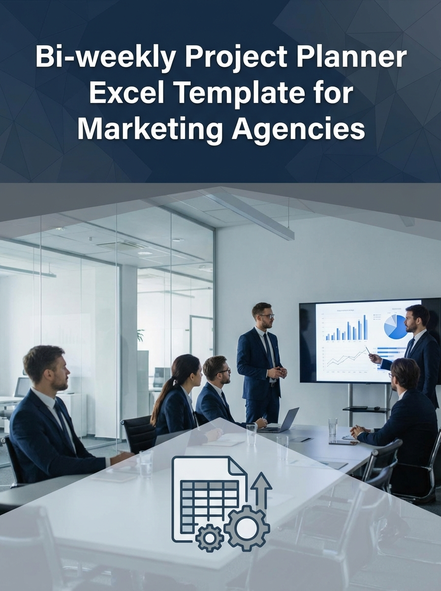 Bi-weekly Project Planner Excel Template for Marketing Agencies