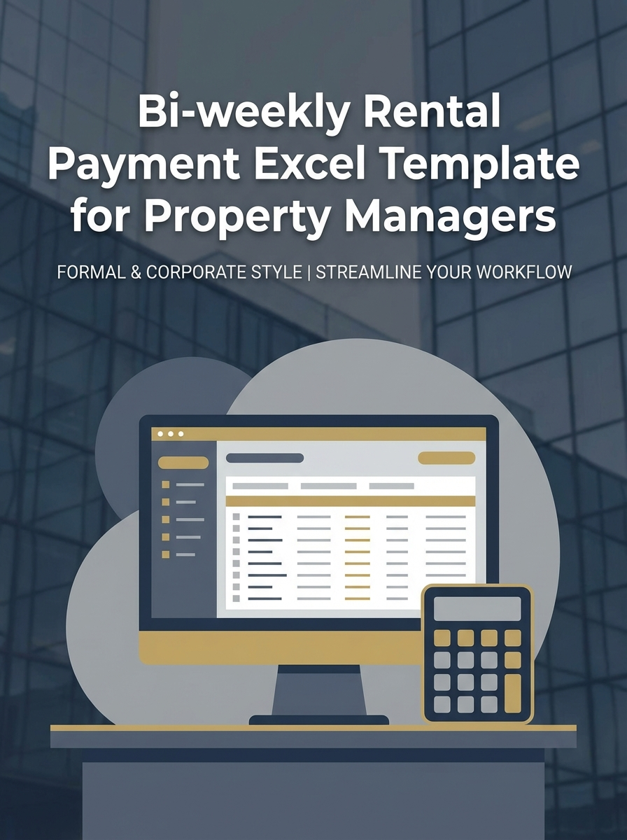 Bi-weekly Rental Payment Excel Template for Property Managers