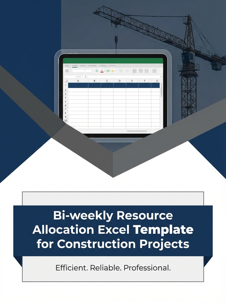 Bi-weekly Resource Allocation Excel Template for Construction Projects