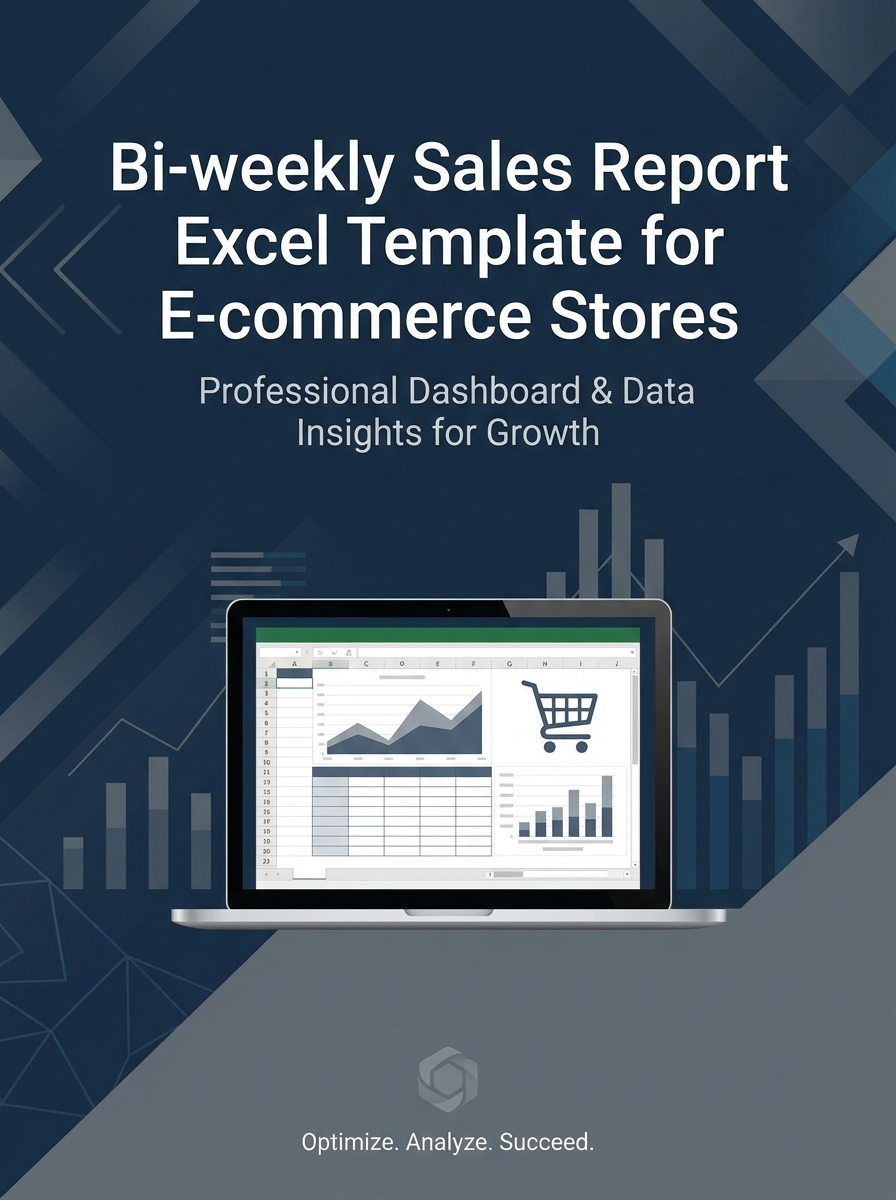 Bi-weekly Sales Report Excel Template for E-commerce Stores