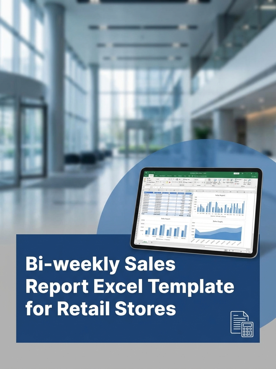 Bi-weekly Sales Report Excel Template for Retail Stores