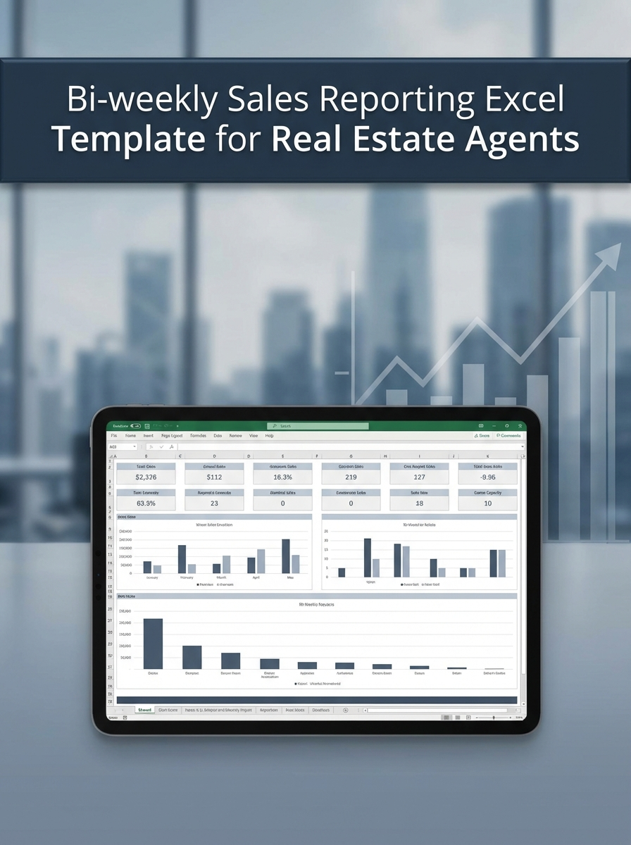 Bi-weekly Sales Reporting Excel Template for Real Estate Agents
