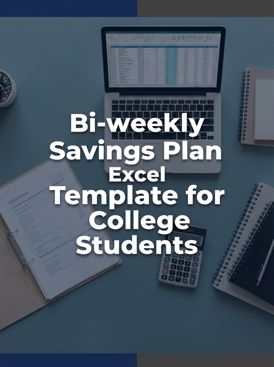 Bi-weekly Savings Plan Excel Template for College Students