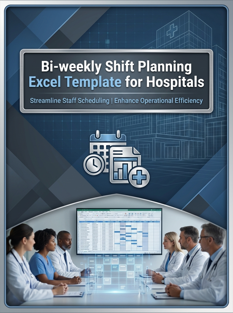 Bi-weekly Shift Planning Excel Template for Hospitals