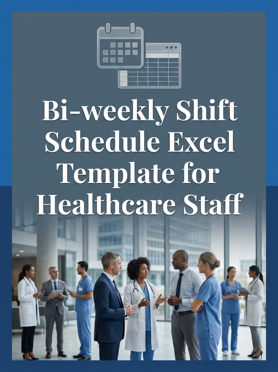 Bi-weekly Shift Schedule Excel Template for Healthcare Staff