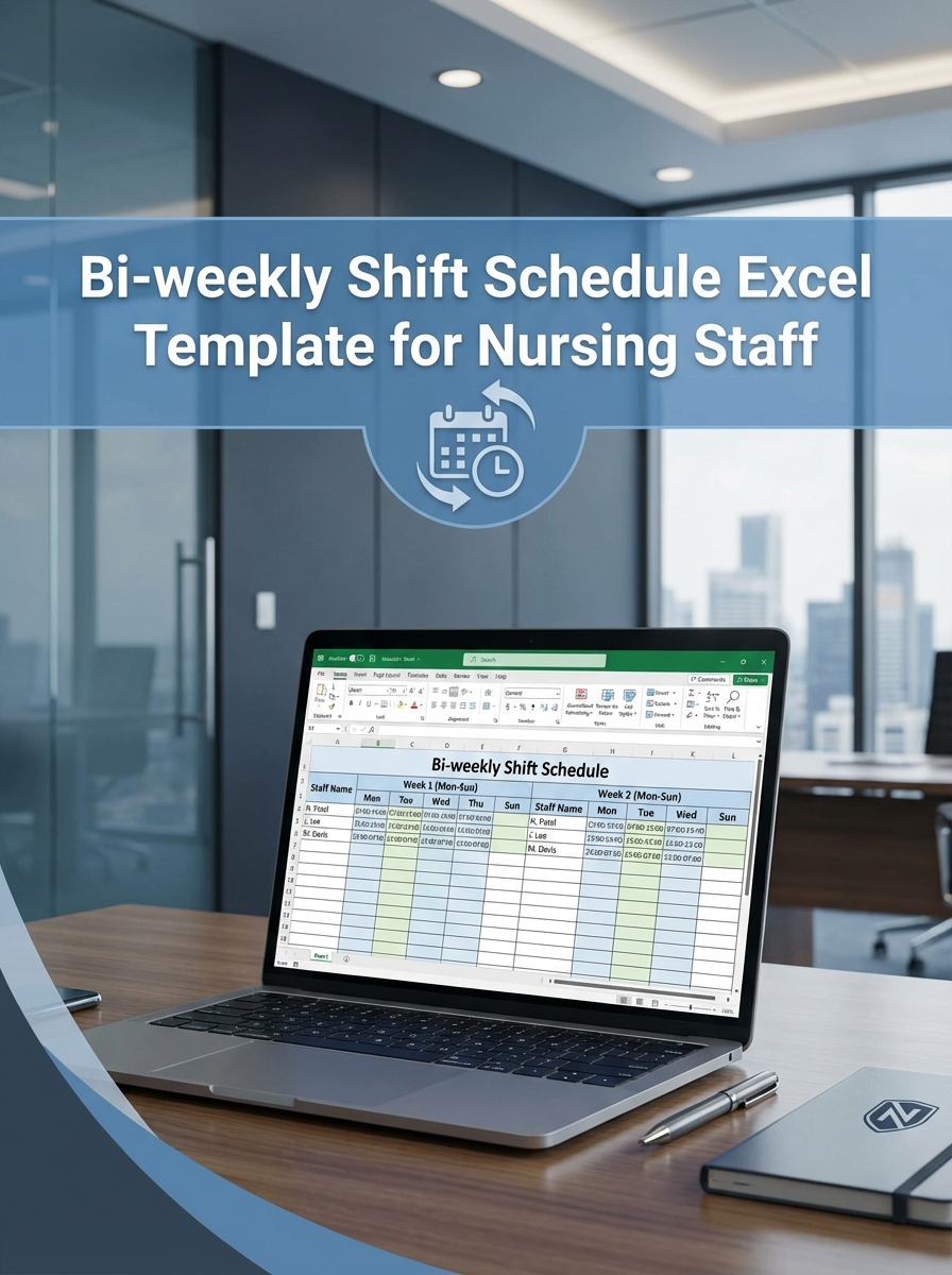 Bi-weekly Shift Schedule Excel Template for Nursing Staff