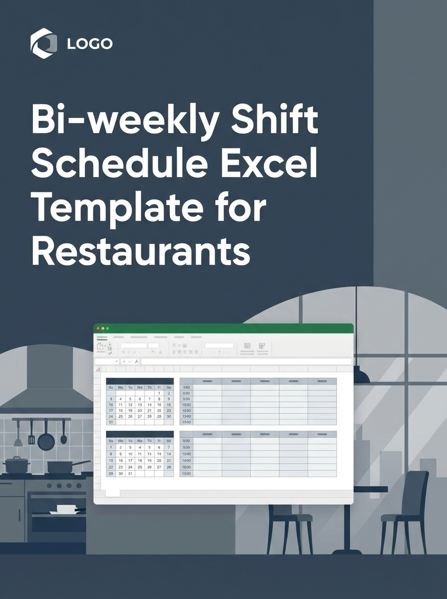 Bi-weekly Shift Schedule Excel Template for Restaurants