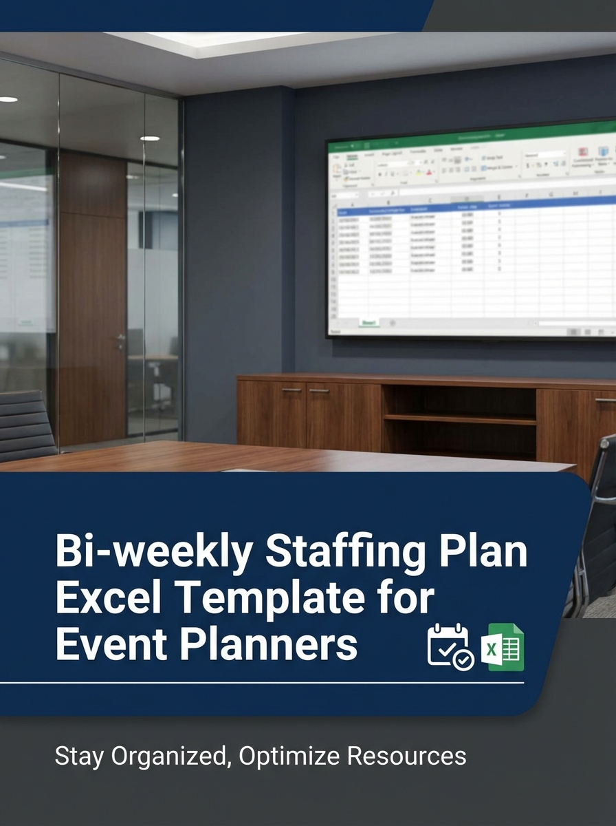 Bi-weekly Staffing Plan Excel Template for Event Planners