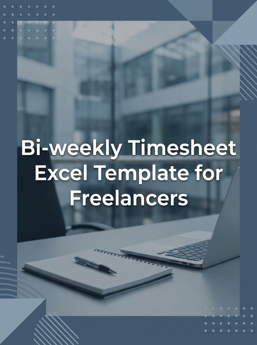 Bi-weekly Timesheet Excel Template for Freelancers