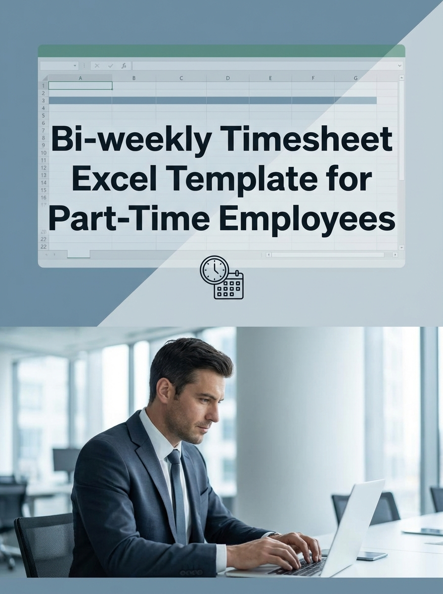 Bi-weekly Timesheet Excel Template for Part-Time Employees