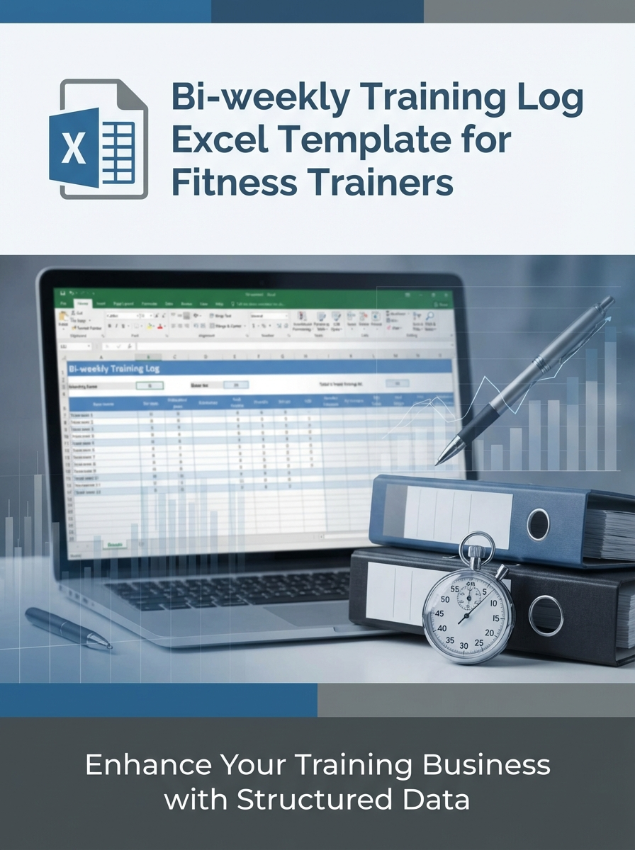 Bi-weekly Training Log Excel Template for Fitness Trainers