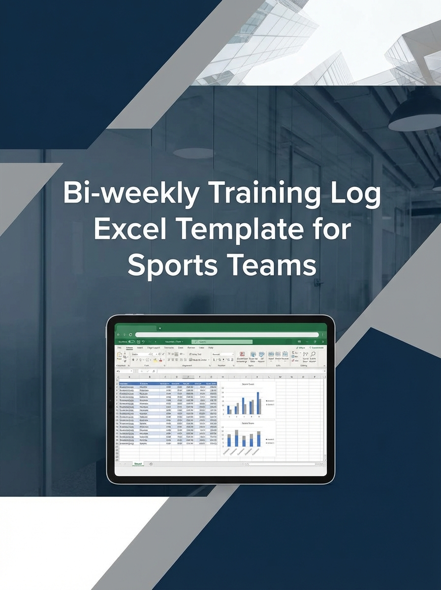 Bi-weekly Training Log Excel Template for Sports Teams