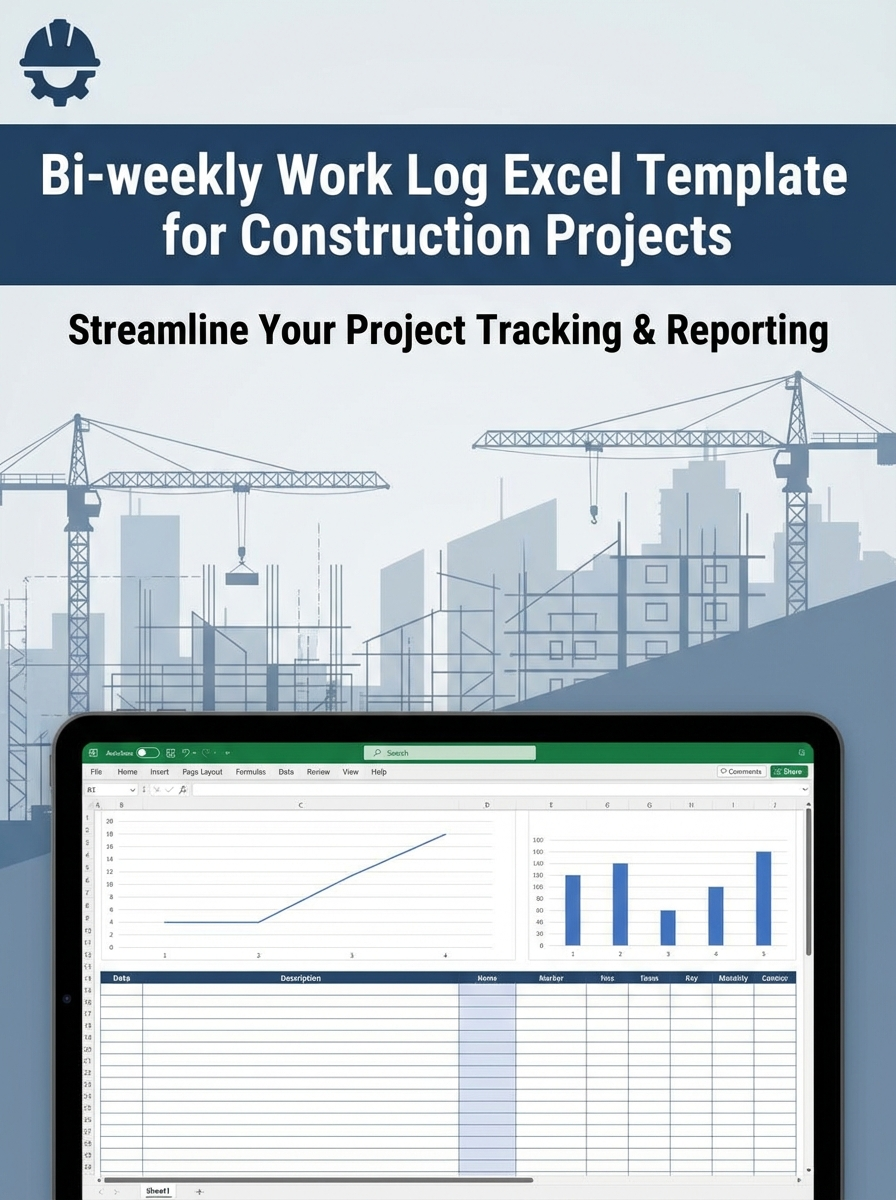 Bi-weekly Work Log Excel Template for Construction Projects