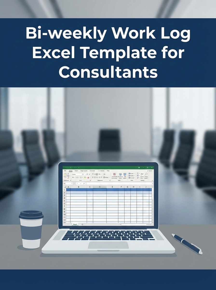 Bi-weekly Work Log Excel Template for Consultants