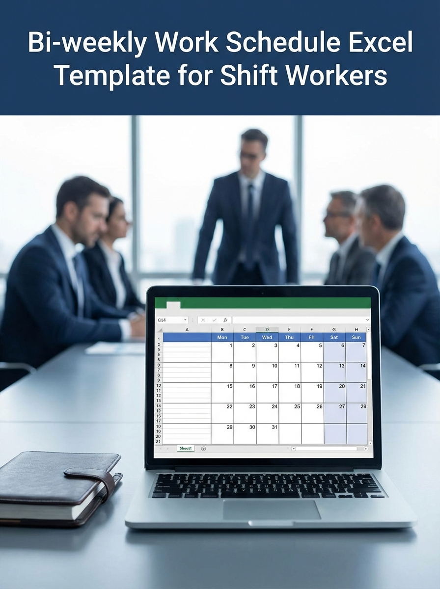 Bi-weekly Work Schedule Excel Template for Shift Workers