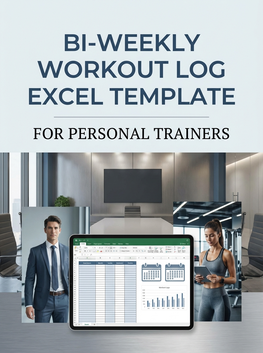 Bi-weekly Workout Log Excel Template for Personal Trainers