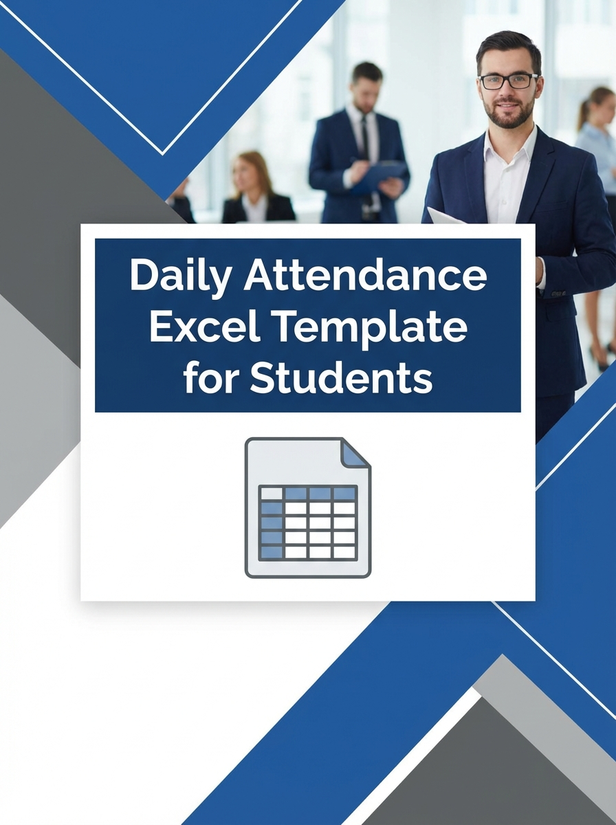 Daily Attendance Excel Template for Students