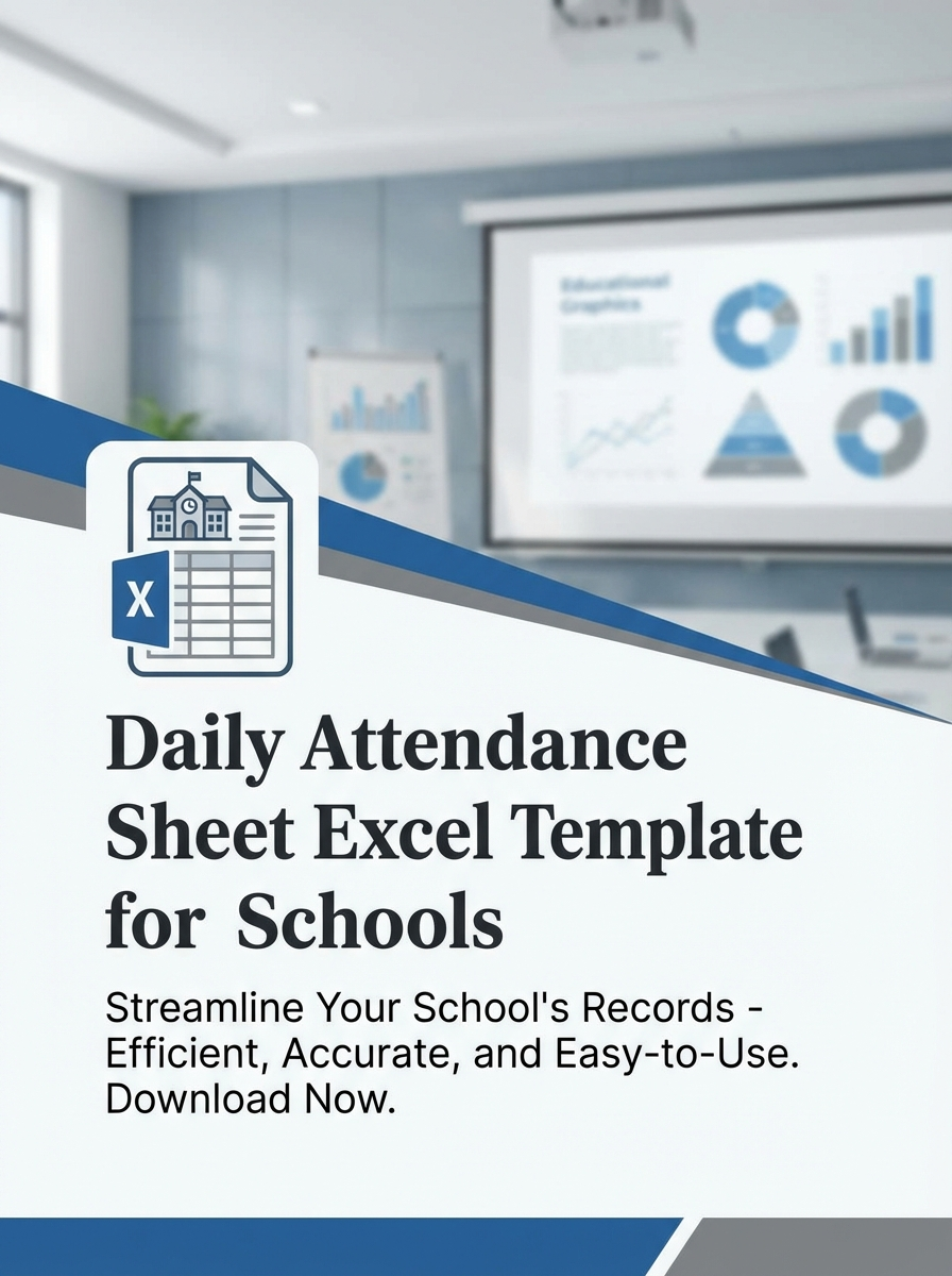 Daily Attendance Sheet Excel Template for Schools