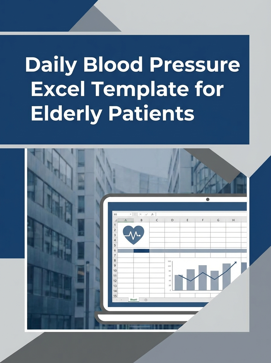 Daily Blood Pressure Excel Template for Elderly Patients