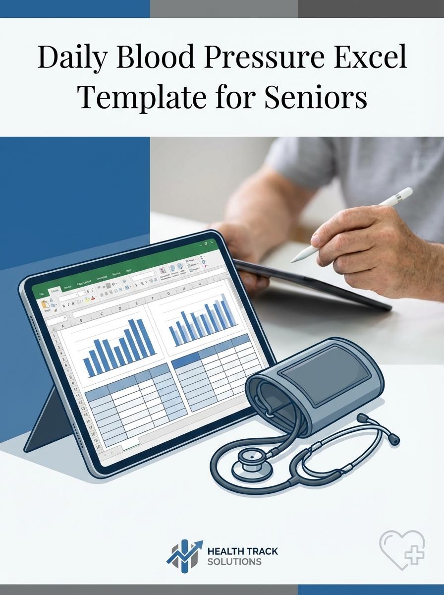 Daily Blood Pressure Excel Template for Seniors