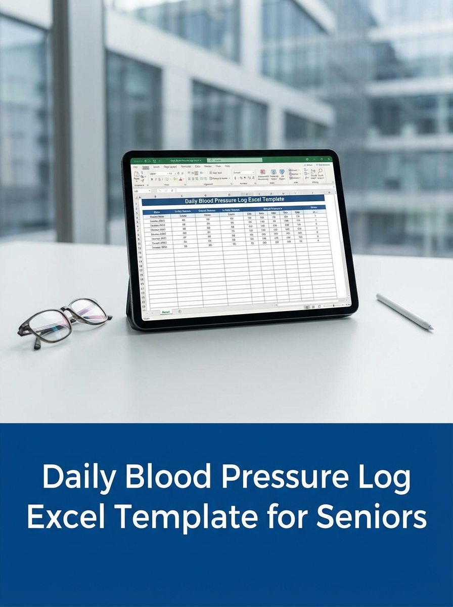 Daily Blood Pressure Log Excel Template for Seniors