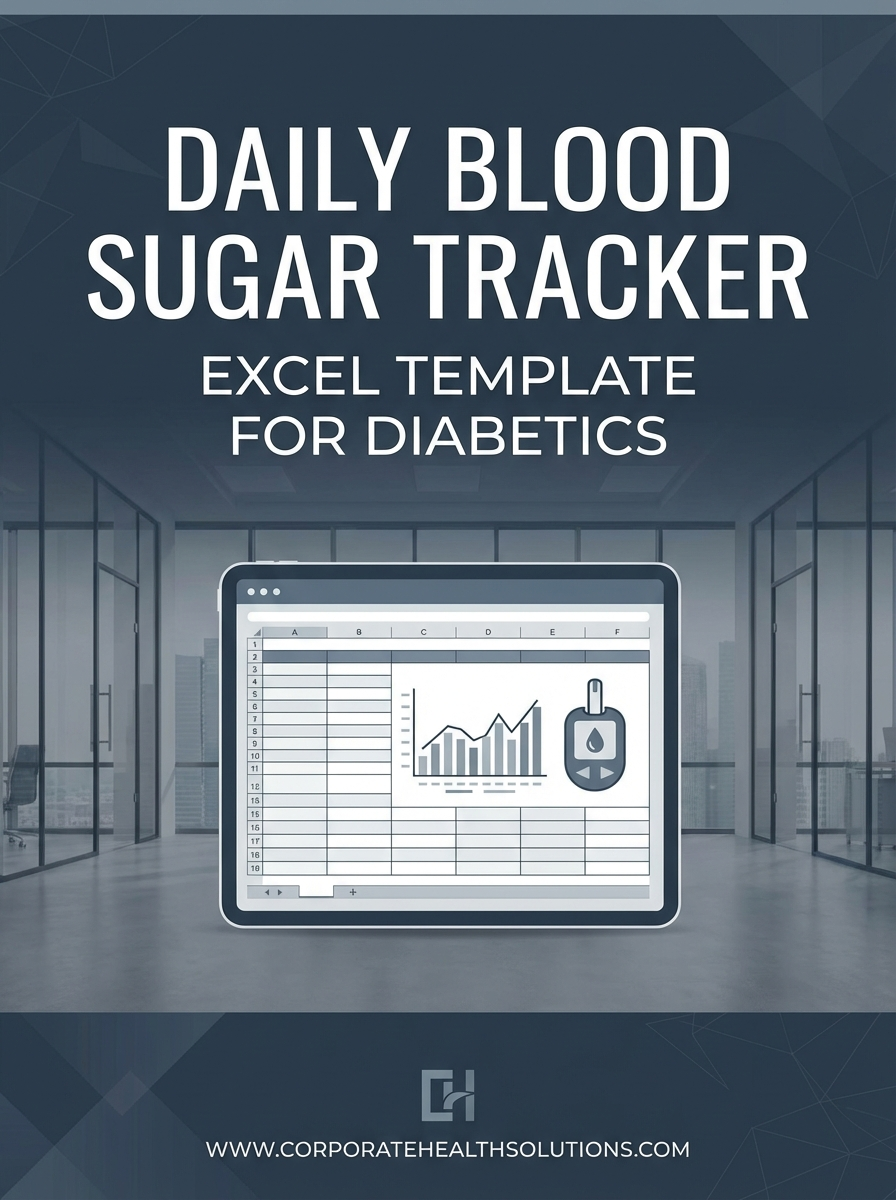 Daily Blood Sugar Tracker Excel Template for Diabetics