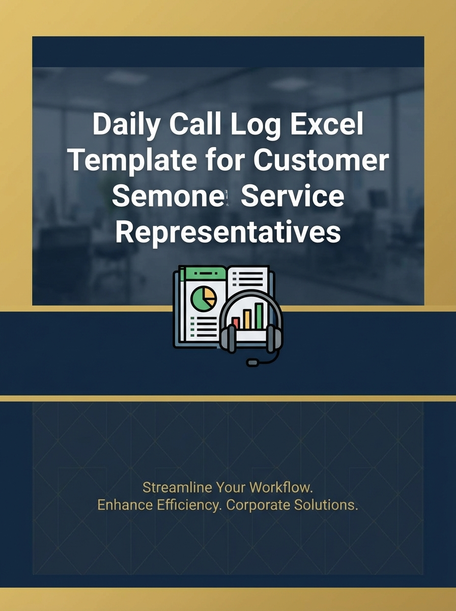 Daily Call Log Excel Template for Customer Service Representatives